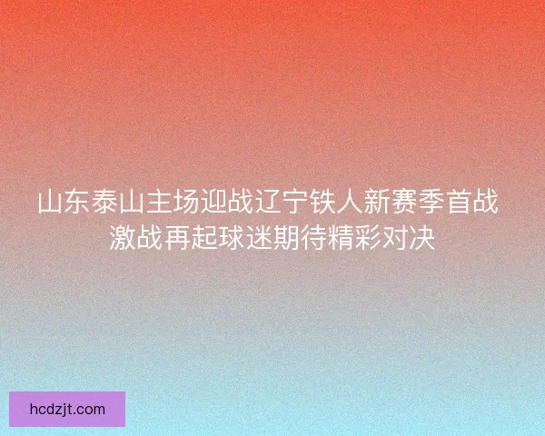 山东泰山主场迎战辽宁铁人新赛季首战 激战再起球迷期待精彩对决